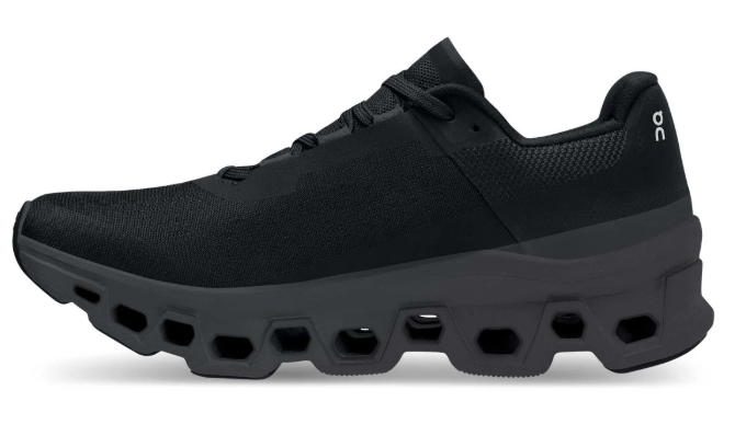 On Women's Cloudmonster Running Shoes – Black / Magnet