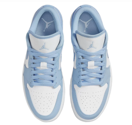 Air Jordan 1 Low 'Ice Blue' Women's Sneakers – White / Ice Blue