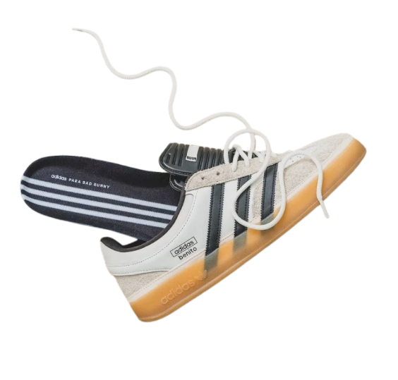 adidas Originals x Bad Bunny Gazelle Indoor 'Benito' – White / Black / Gum