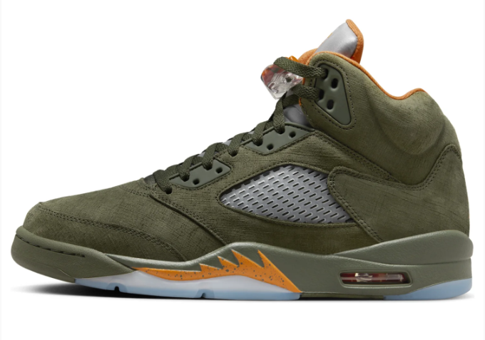 Air Jordan 5 Retro 'Olive' (2024) – Army Olive / Solar Orange