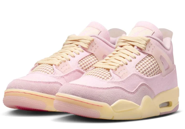 Air Jordan 4 Retro 'Pearl Pink & Iced Carmine' Sneakers