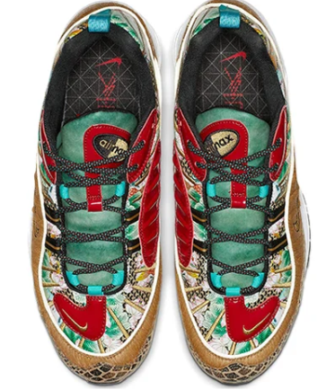 Nike Air Max 98 “Chinese New Year” – Teal / Red / Gold / Brown