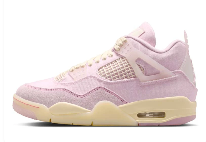 Air Jordan 4 Retro 'Pearl Pink & Iced Carmine' Sneakers