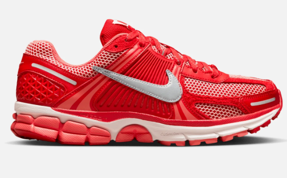 Nike Men's Zoom Vomero 5 PRM – University Red / Metallic Silver
