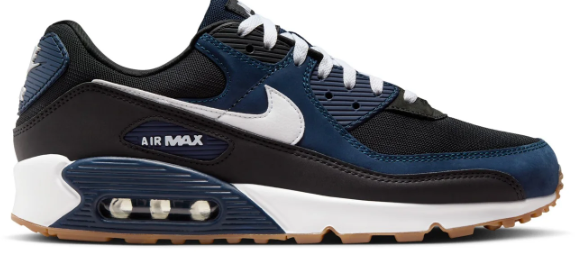 Nike Air Max 90 – Navy / Black / White / Gum