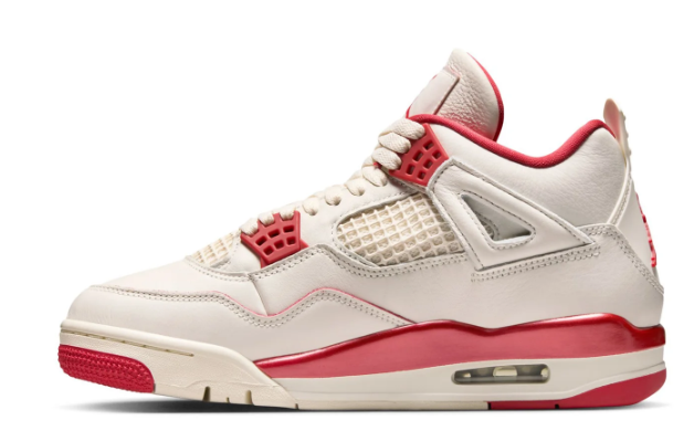 Air Jordan 4 Retro Women's Sneakers – Metallic Silver Accents