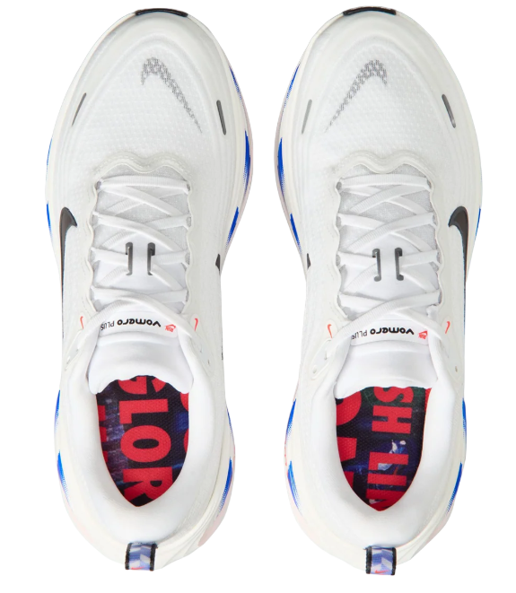 Nike Vomero Plus Running Shoes – White / Atomic Pink / Racer Blue