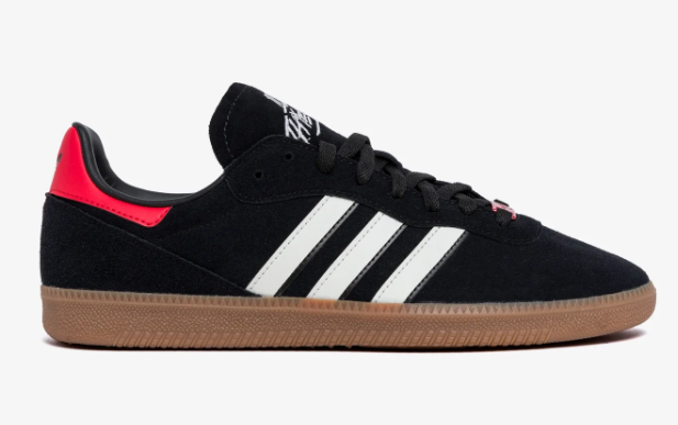 adidas Suede Sneakers – Core Black / White / Red / Gum