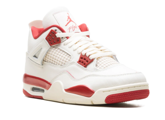 Air Jordan 4 Retro W 'Valentine’s Day – Lover Letter' – Pale Ivory / Red