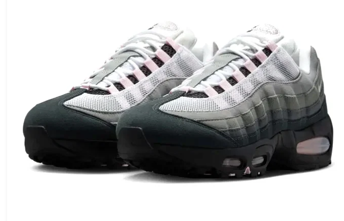 Nike Air Max 95 OG “Pink Foam” (2025) Big Bubble – Grey / Black / Pink