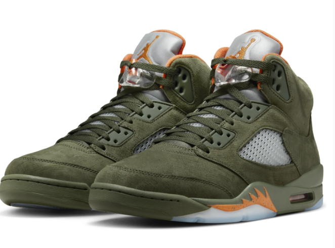 Air Jordan 5 Retro 'Olive' (2024) – Army Olive / Solar Orange
