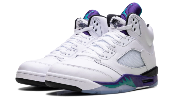 Air Jordan 5 Retro 'Grape' (2025) – White / New Emerald / Grape Ice / Black
