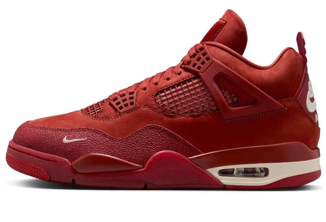 Air Jordan 4 Sneakers – Burnt Orange / Red / Cream