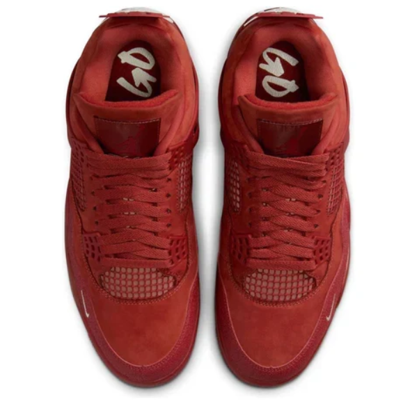 Air Jordan 4 Sneakers – Burnt Orange / Red / Cream