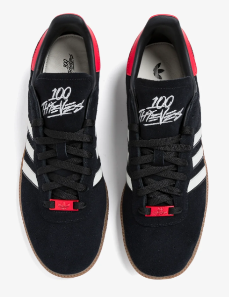 adidas Suede Sneakers – Core Black / White / Red / Gum