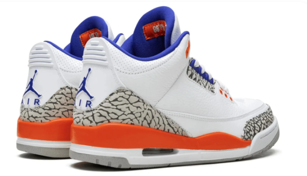 Air Jordan 3 Retro 'Knicks' – White / Blue / Orange