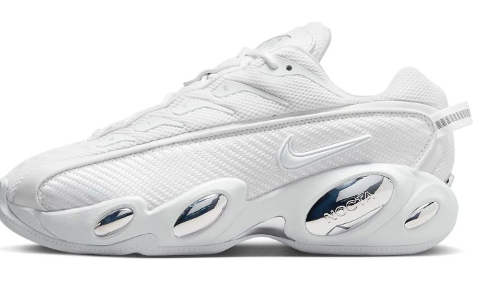Nike x NOCTA Glide 'White/Chrome' – DM0879-100