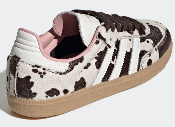 adidas Samba Cow Print Women's – Cream / Dark Brown / Pink / Gum