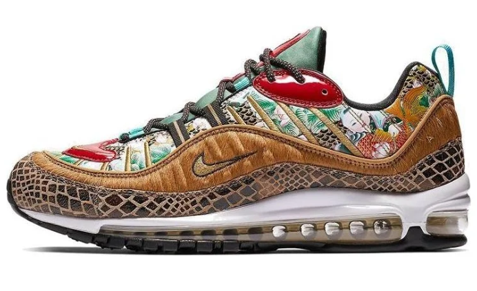 Nike Air Max 98 “Chinese New Year” – Teal / Red / Gold / Brown