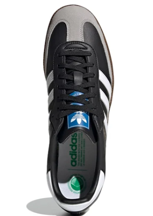 adidas Samba Vegan Sneakers – Black / White / Brown | H01878