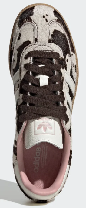 adidas Samba Cow Print Women's – Cream / Dark Brown / Pink / Gum