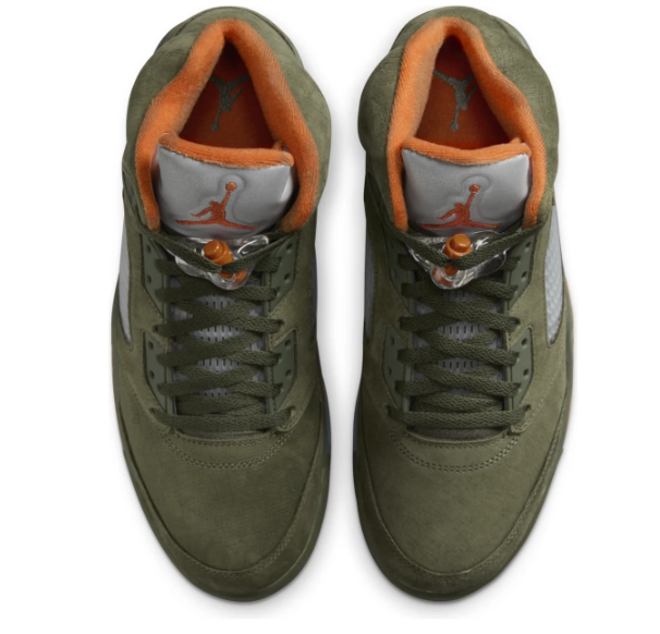 Air Jordan 5 Retro 'Olive' (2024) – Army Olive / Solar Orange