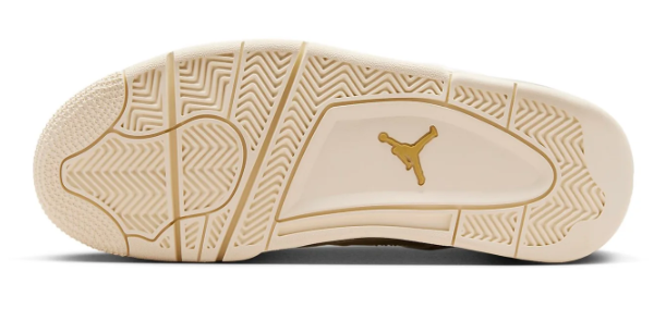 Air Jordan 4 Retro 'Metallic Gold' Sneakers – Sail / Light Bone