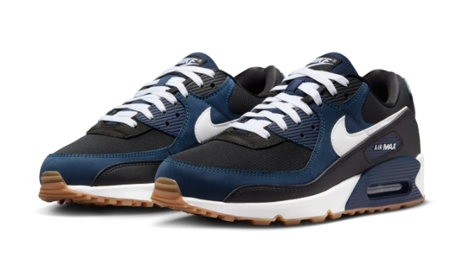 Nike Air Max 90 – Navy / Black / White / Gum