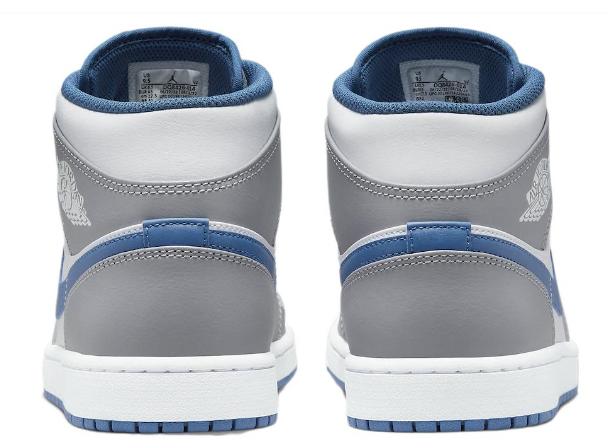 Air Jordan 1 Mid 'Cement Grey True Blue' Sneakers
