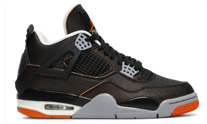 Air Jordan 4 Retro 'Starfish' Women's Sneakers – Sail / Black / Starfish