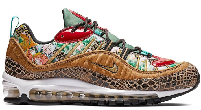 Nike Air Max 98 “Chinese New Year” – Teal / Red / Gold / Brown