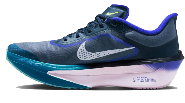 Nike Women's Zoom Fly 6 Glam Running Shoes – Dark Obsidian / Racer Blue