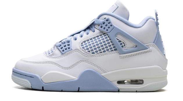 Air Jordan 4 WMNS 'Aluminum' – White / Aluminum Blue
