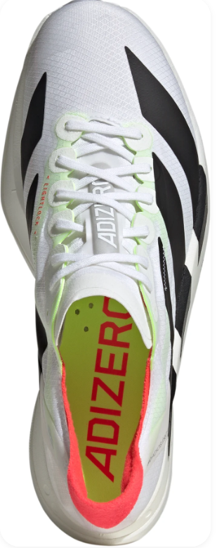 adidas Adizero Adios Pro 4 Running Shoes – Cloud White / Core Black / Silver Metallic
