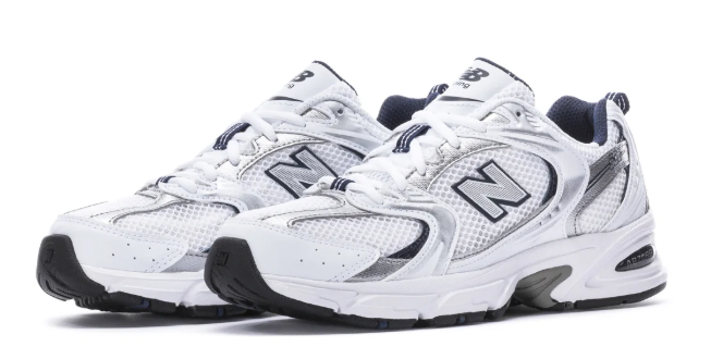 New Balance 530 Women's Sneakers – White / Silver / Dark Blue