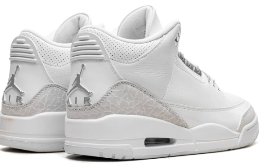 Air Jordan 3 'Pure Money' (2025) – White / Metallic Silver