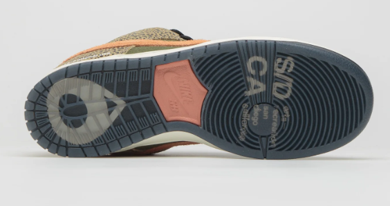 Nike SB Dunk Low Sneakers – Khaki / Amber Brown / Rough Green / Pink