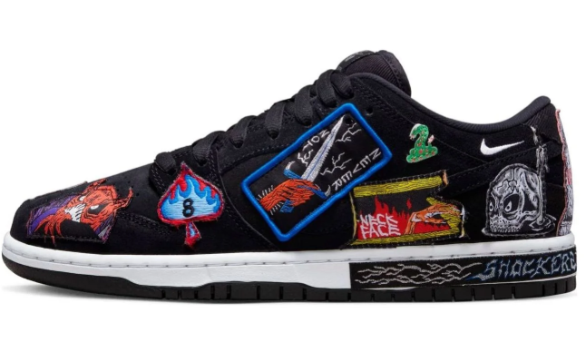 Nike SB x Neckface Dunk Low Pro QS 'Black' – DQ4488-001