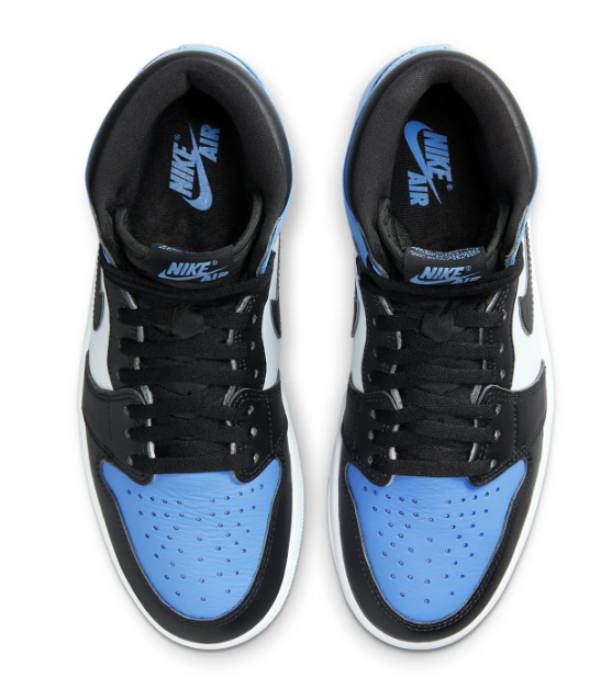 Air Jordan 1 High OG 'UNC Toe' – University Blue / Black / White