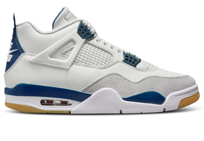 Nike SB x Air Jordan 4 'White Navy' Sneakers