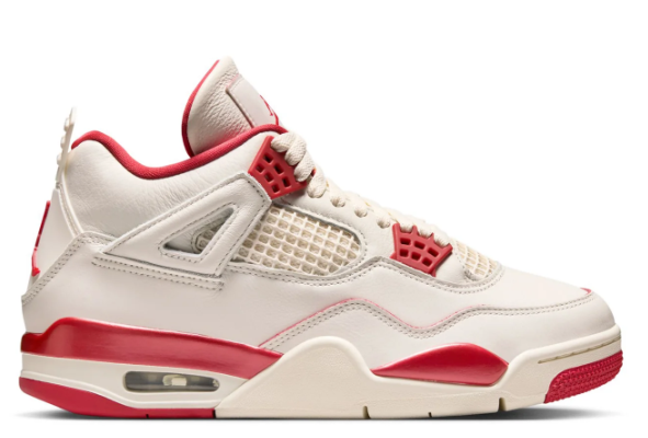 Air Jordan 4 Retro Women's Sneakers – Metallic Silver Accents