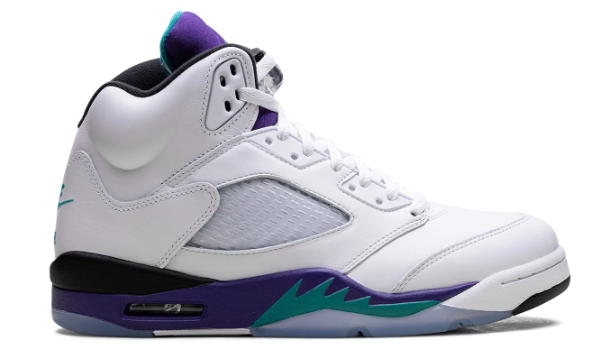 Air Jordan 5 Retro 'Grape' (2025) – White / New Emerald / Grape Ice / Black
