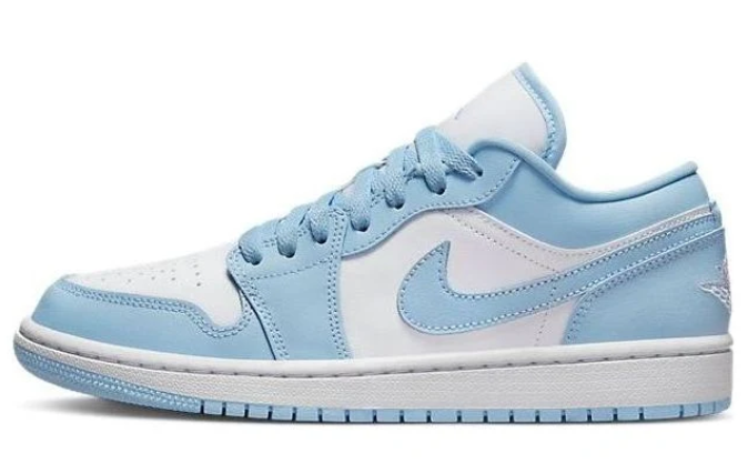 Air Jordan 1 Low 'Ice Blue' Women's Sneakers – White / Ice Blue