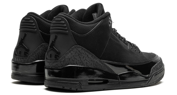 Air Jordan 3 'Black Cat' Sneakers – All Black