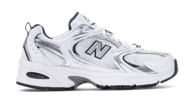 New Balance 530 Women's Sneakers – White / Silver / Dark Blue