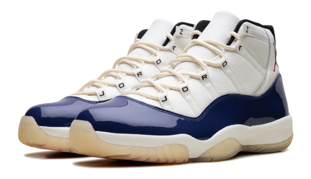 Air Jordan 11 'Rare Air' – White / Navy / Red