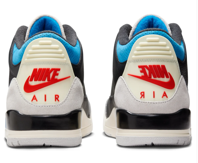 Air Jordan 3 Retro 'Rare Air' – Black / Chile Red / Neutral Grey