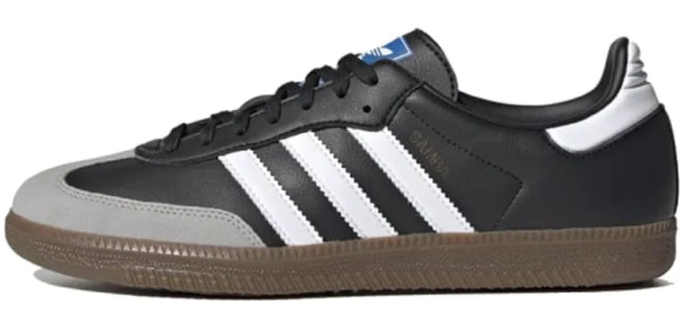 adidas Samba Vegan Sneakers – Black / White / Brown | H01878