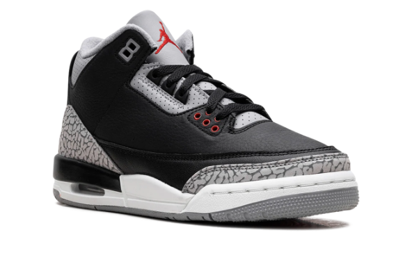 Air Jordan 3 Retro GS 'Black Cement' – Black / Grey / Red