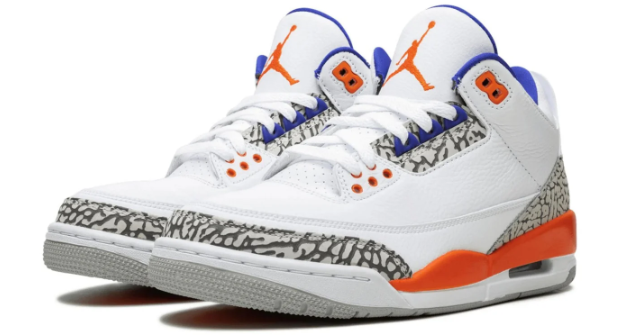Air Jordan 3 Retro 'Knicks' – White / Blue / Orange